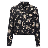 Gothic-Jacke<br> Halbmondmuster
