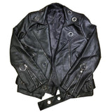 Veste Gothique en Cuir Noir