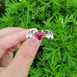 Gothic Ring<br> Bat and Heart