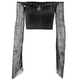 Blouse Gothique Asymétrique Widow's Mark
