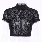 blouse gothique florale