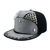 Gothic Cap<br> Silver Rivet