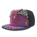 Gothic Cap<br> Silver Rivet