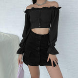 Gothic Blouse<br> Off Shoulder