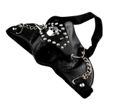 Gotische Maske<br> Totenkopf & Niete