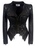 Veste Gothique <br /> Style Motard (Simili Cuir) - L'Antre Gothique