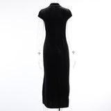 Gothic-Kleid<br> Lang schwarz