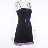 Gothic Dress<br> Black and Violet