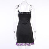 Gothic Dress<br> Black and Violet
