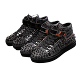 sneakers gothique à rivet