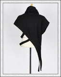 T-Shirt Gothique <br /> Asymétrie à Col Roulé
