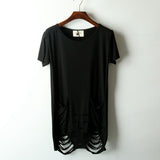 T-Shirt Gothique <br /> Déchiré