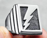 Bague Gothique Punk Rock Lightning