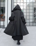 Trench Gothique Oversize à Capuche « Shadowlord »