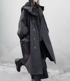 Trench Gothique Oversize à Capuche « Shadowlord »