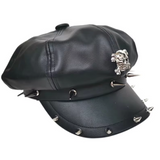 Casquette Gothique avec Crâne et Pics Métalliques