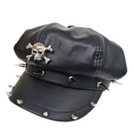 Casquette Gothique avec Crâne et Pics Métalliques
