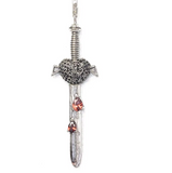 Pendentif Gothique Épée en Acier Inoxydable – Force & Mystère - L'Antre Gothique