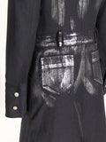 Gotischer Mantel Vintage-Druck 