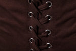 T-Shirt Gothique Asymétrique à lacets
