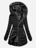 Manteau Gothique Doublé Fourrure « Midnight Frost » - Antre gothique