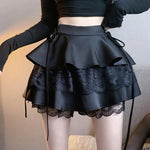 Mini jupe gothique en dentelle - Antre gothique