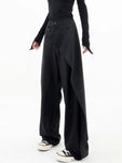 Pantalon Gothique Taille Haute Asymétrique TAILLE L Outlet