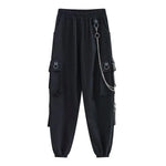 Pantalon Gothique Cargo avec Chaîne et Poches - Antre Gothique