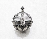 Pendentif Médaillon Reliquaire des Ombres - Argent 925 - Secret Mystique & Élégance Antique - Antre Gothique
