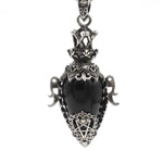 Pendule Gothique en Obsidienne Noire - Antre Gothique