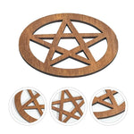 Plateau Gothique d'Autel Pentagramme en Bois - Antre Gothique
