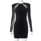 Robe Gothique Femme à Manches Longues Transparente - Antre Gothique