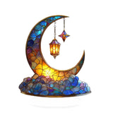 Décoration Lune Colorée en Acrylique Gothique