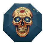 parapluie gothique Tête de mort rieur - l'Antre Gothique