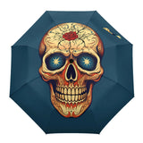 parapluie gothique Tête de mort rieur - l'Antre Gothique