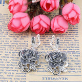 Parure Gothique "Rose Éternelle" – Collier & Boucles d’Oreilles - L'Antre Gothique