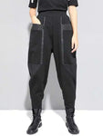 Pantalon Gothique Noir à Zips Avant – Style Alternative Urbain