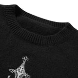 Zerrissener Streetwear-Gothic-Pullover