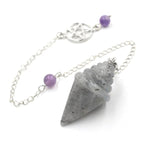 Pendule Gothique Cristal en Pierre Naturelle