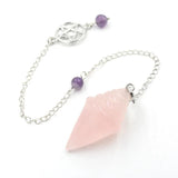 Pendule Gothique Cristal en Pierre Naturelle