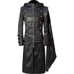 Manteau Gothique Victorien Pour Hommes - Style Cosplay Médiéval, En Polyester