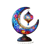 Décoration Lune Colorée en Acrylique Gothique