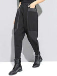 Pantalon Gothique Noir à Zips Avant – Style Alternative Urbain