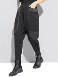 Pantalon Gothique Noir à Zips Avant – Style Alternative Urbain