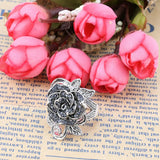 Parure Gothique "Rose Éternelle" – Collier & Boucles d’Oreilles - L'Antre Gothique
