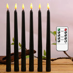 Bougies Noires Gothique LED avec Télécommande