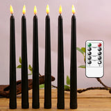 Bougies Noires Gothique LED avec Télécommande