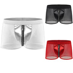 Boxers Gothiques Maille Fine et Zip