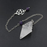 Pendule Gothique Cristal en Pierre Naturelle