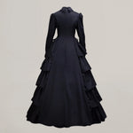 Vintage Viktorianisches Gothic Rüschenkleid